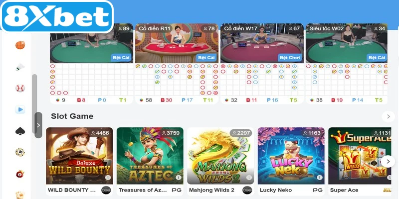 8XBET thường cung cấp các link dự phòng dành cho người chơi truy cập