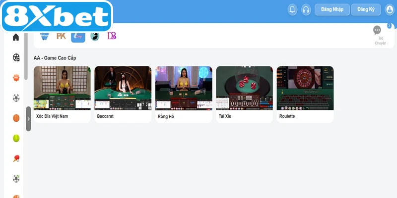Hướng dẫn cách thức tham gia casino 8XBET đơn giản 