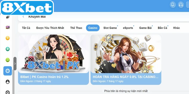 Khuyến mãi 8XBET hoàn trả mỗi ngày cho hội viên 