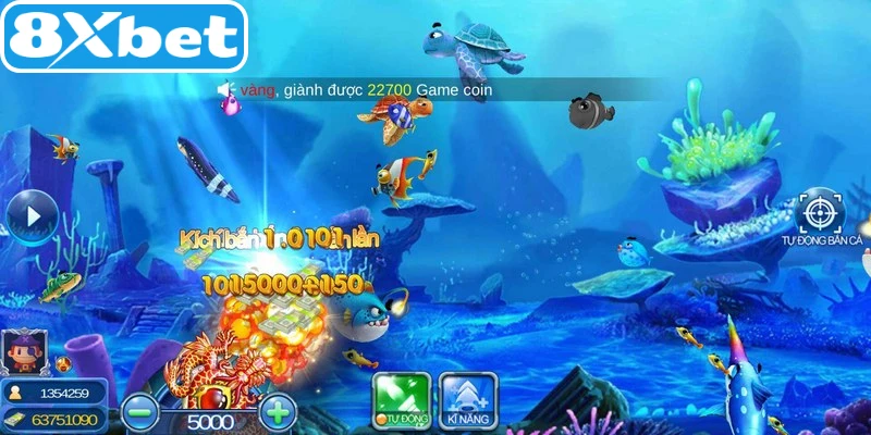 Tham gia chơi game săn cá Rồng Xanh đơn giản với vài bước thao tác