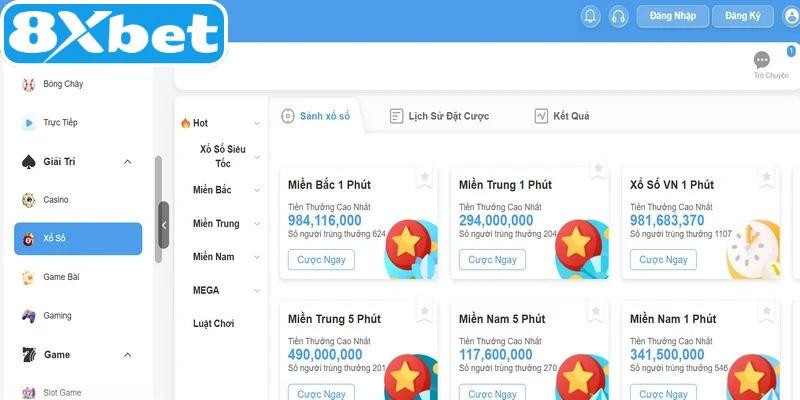 Xổ số 8XBET là một hình thức giải trí trực tuyến lôi cuốn